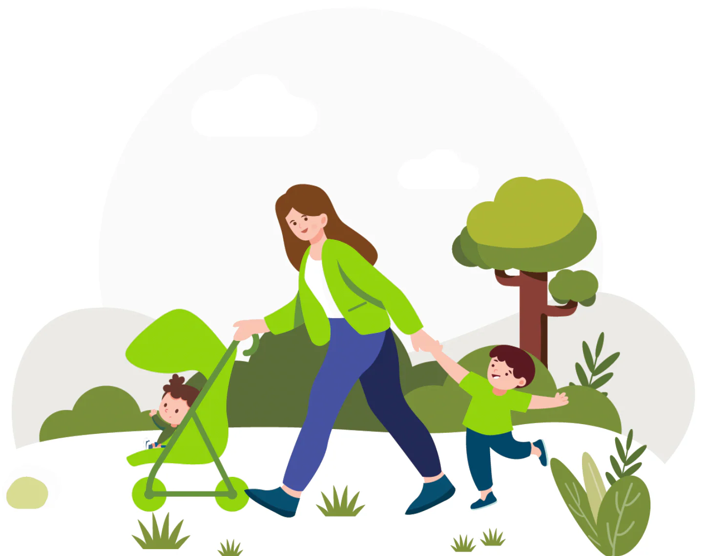 Walking illustration